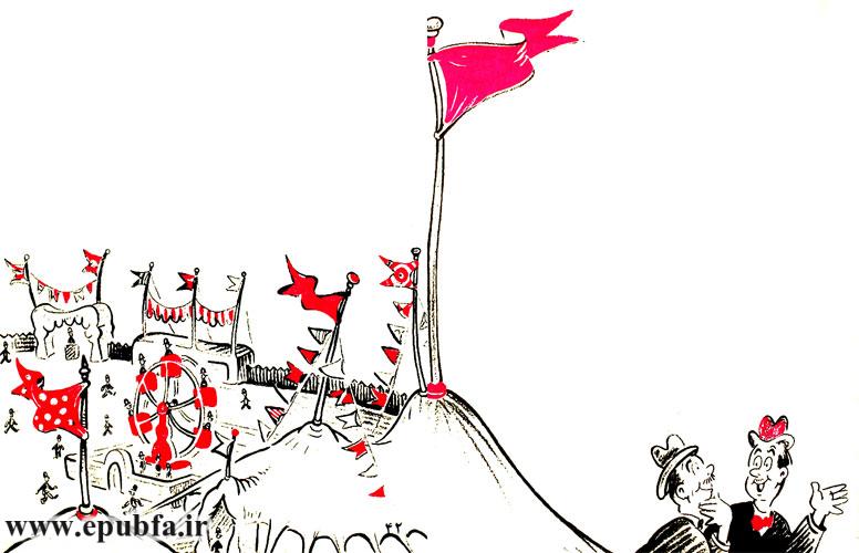 تماشاچیان وقتی فیل را بالای درخت میدیدند تعجب میکردند و میخندیدند